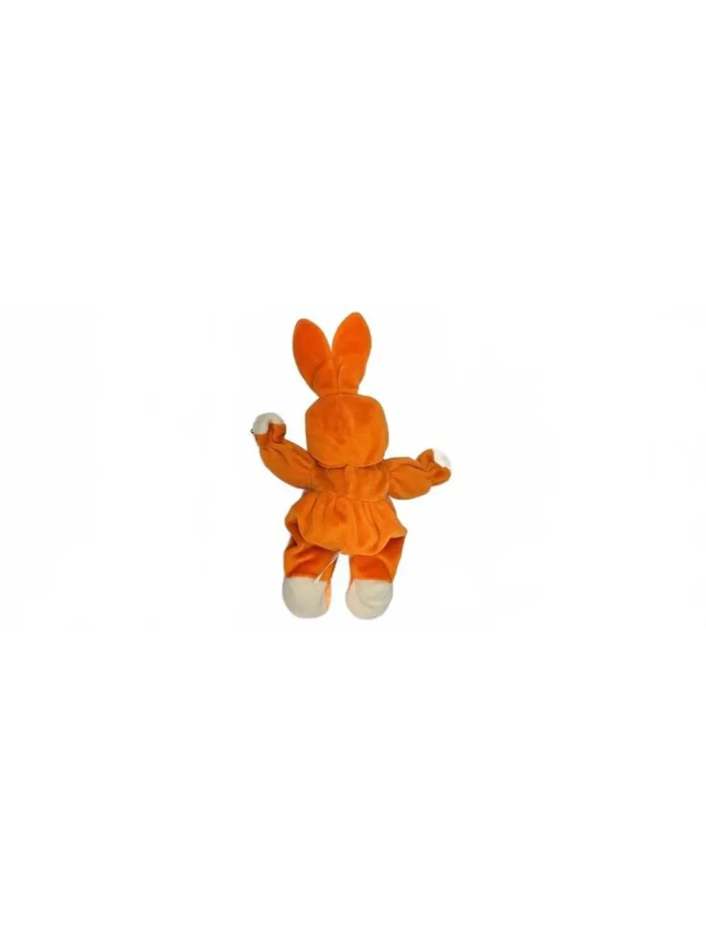 G.A.C. Plush Bunny Costume Bear - Orange and White Soft Toy